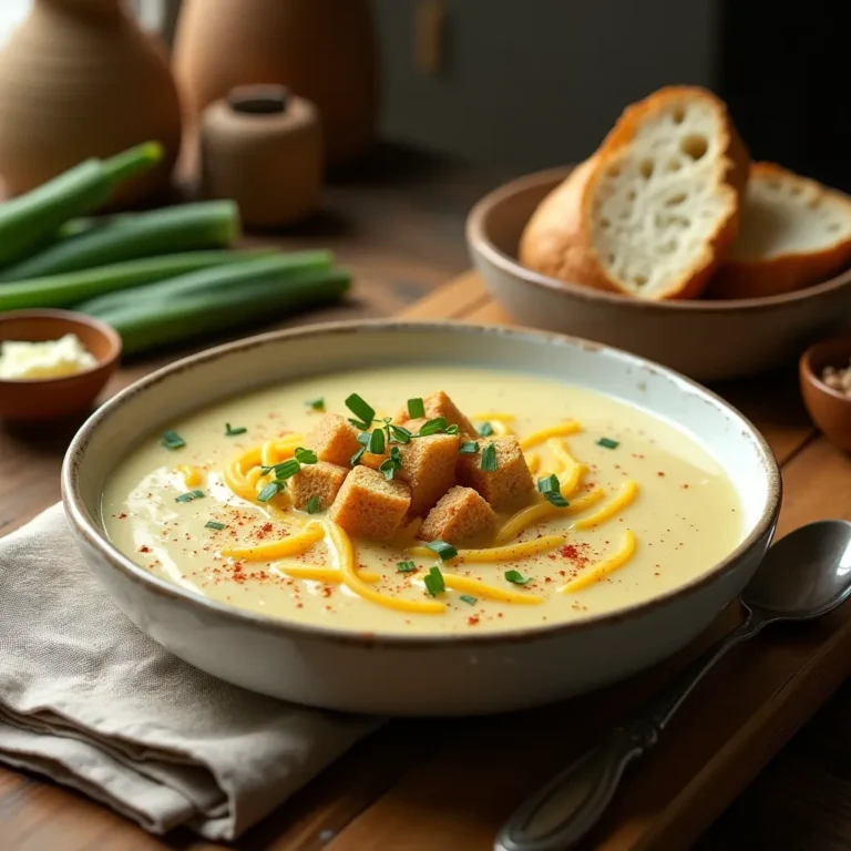 Käse-Lauch-Suppe