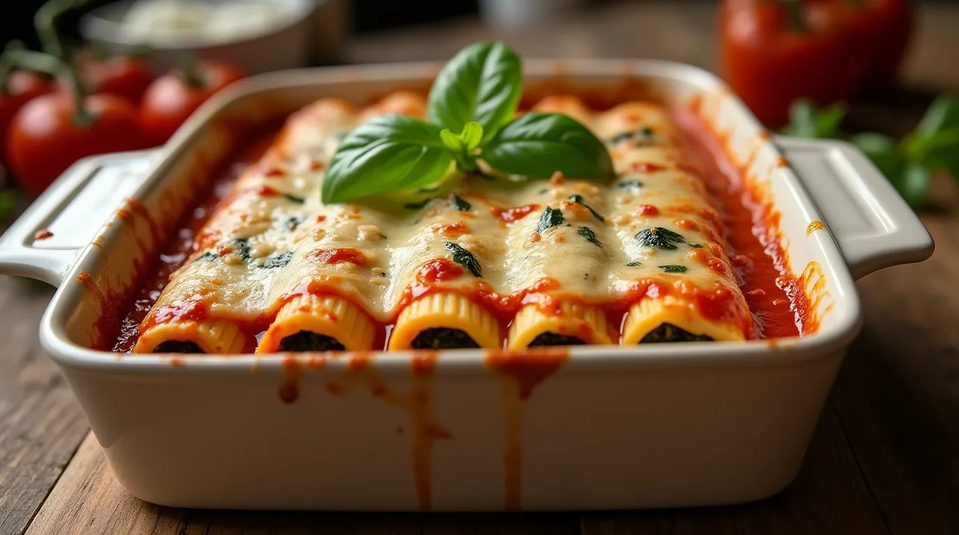 Cannelloni mit Spinat
